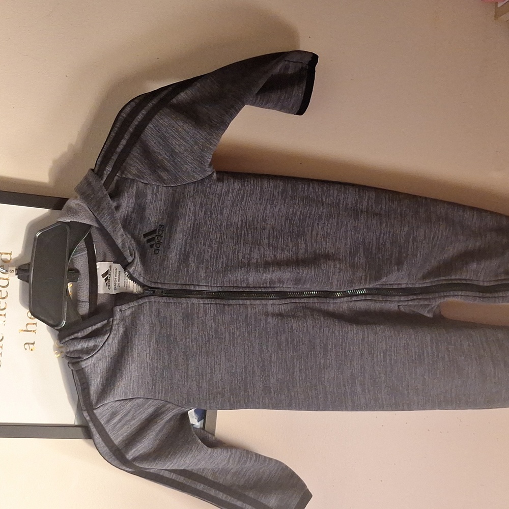Adidas grey & black 1 piece 24 months